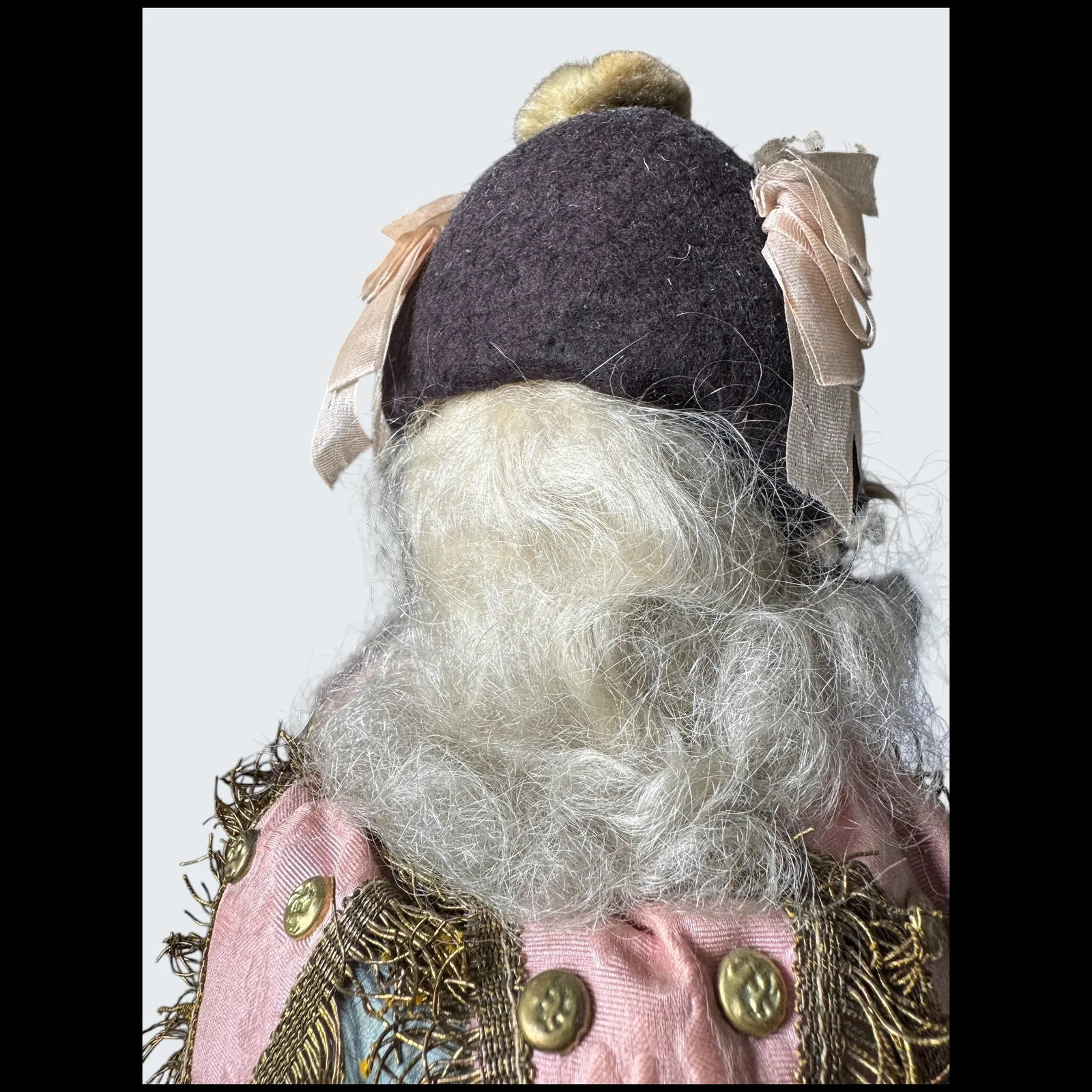 All original A.M 3200 bisque shoulder head musical Marotte, German for French market, circa 1890, - 3