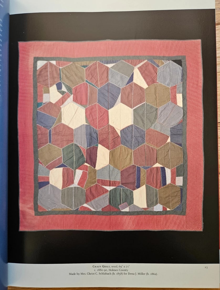Rare 1880's Amish Crazy Quilt, Published - 11