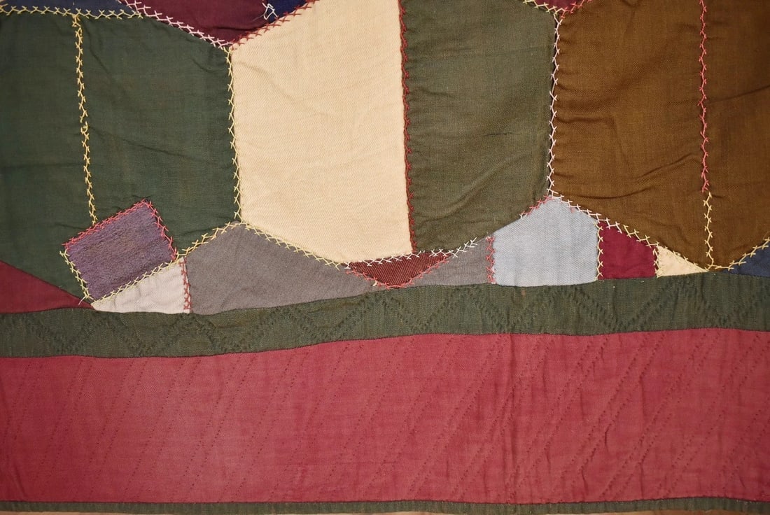 Rare 1880's Amish Crazy Quilt, Published - 6