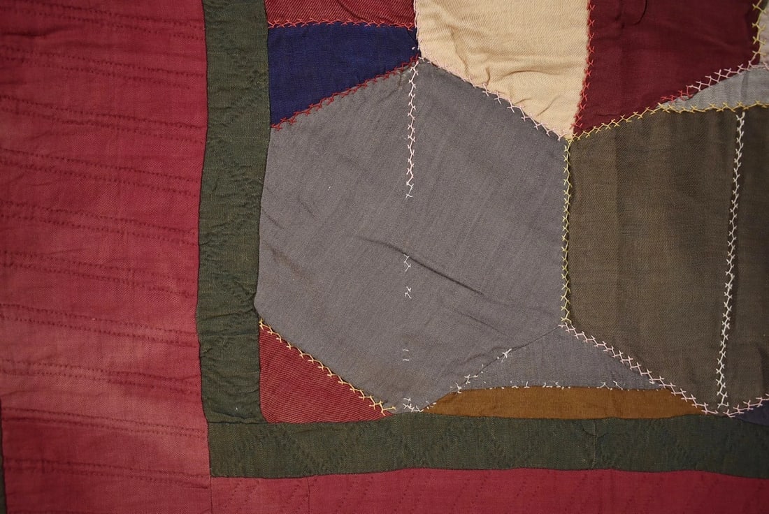 Rare 1880's Amish Crazy Quilt, Published - 7