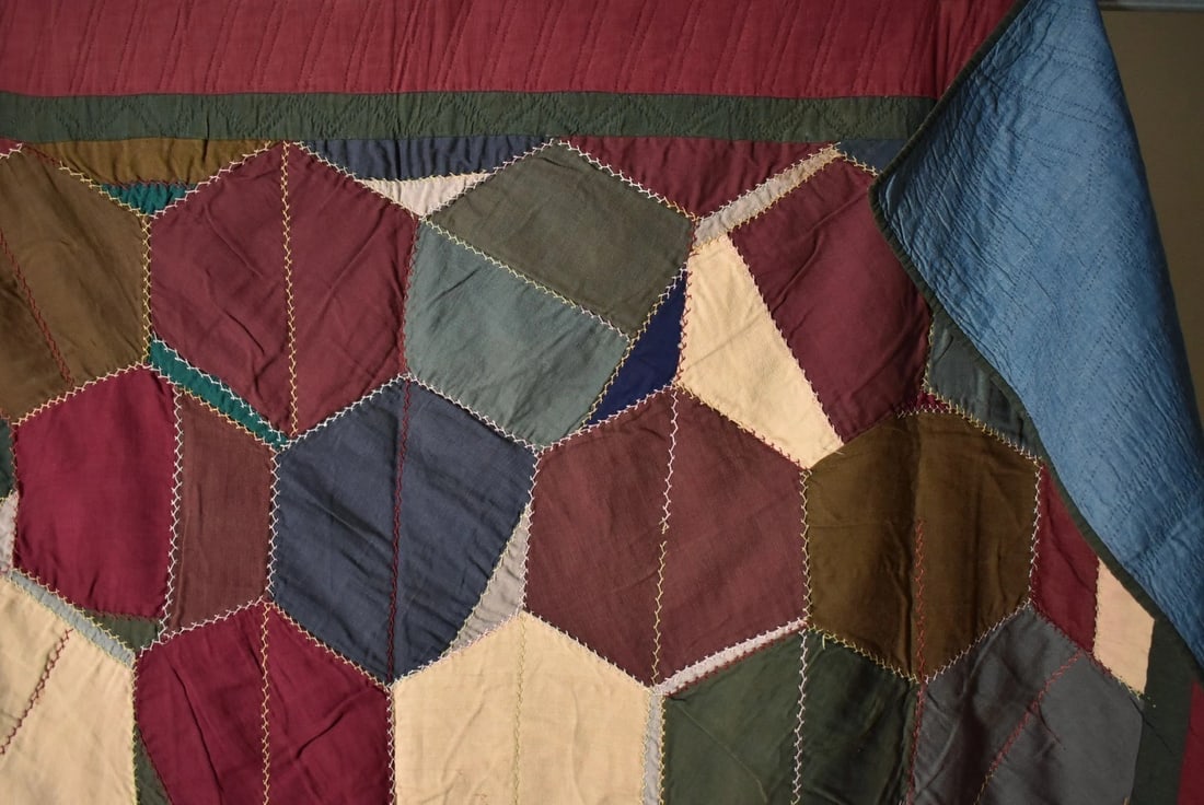 Rare 1880's Amish Crazy Quilt, Published - 9