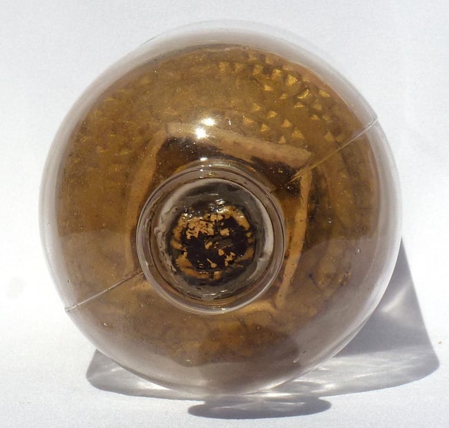A very intricate carved and tramp art bottle whimsy. - 10