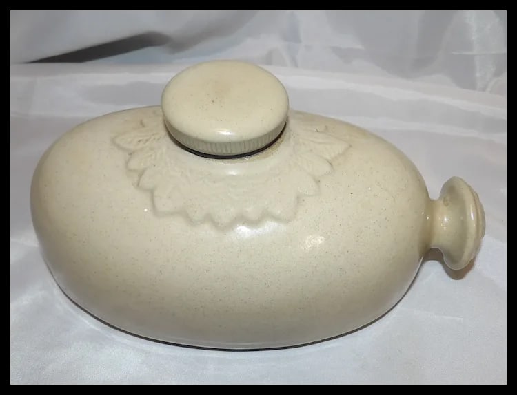 Antique Bourne Denby England Stoneware Foot Warmer Bottle 1.5 pt. #837182/838283 - 2