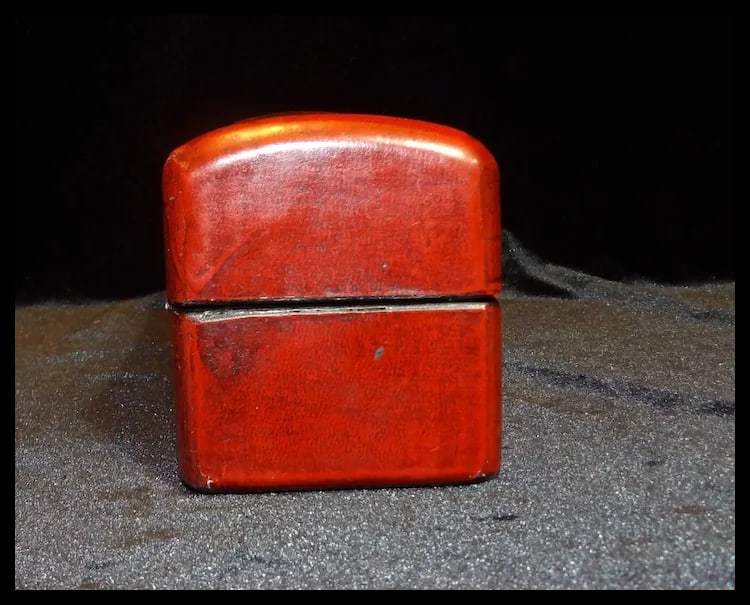 Vintage Hand Painted Chinese Wood Trinket Pillow Box - 5