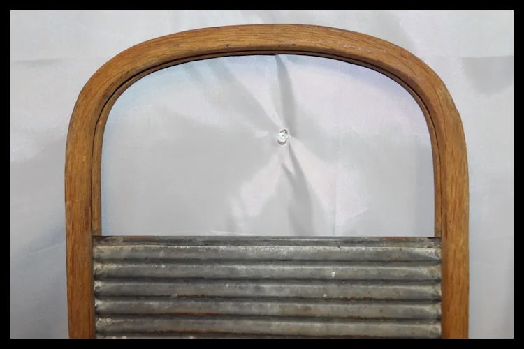 Rare Antique Bent Wood Wash Board - 3