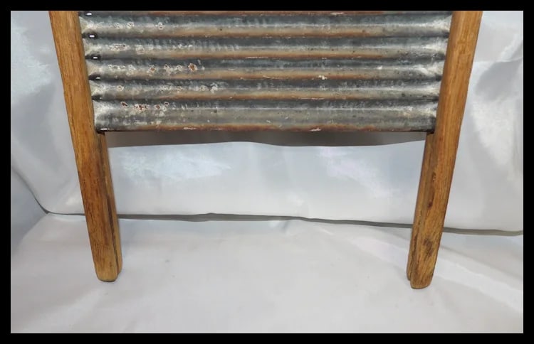 Rare Antique Bent Wood Wash Board - 4