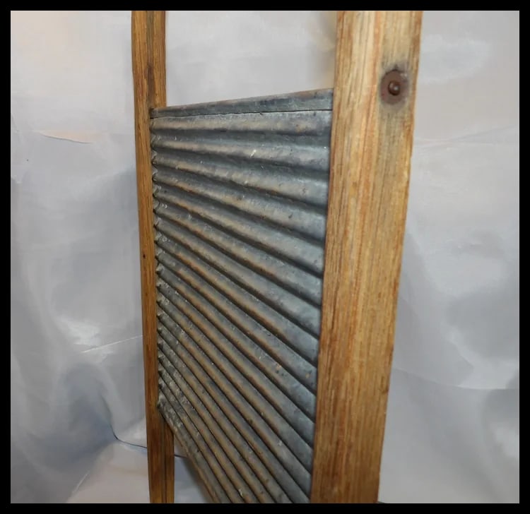 Rare Antique Bent Wood Wash Board - 6