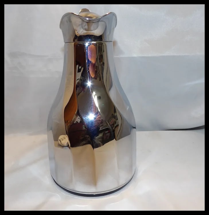Vintage MCM Alfi West Germany Chrome Coffee Carafe - 5