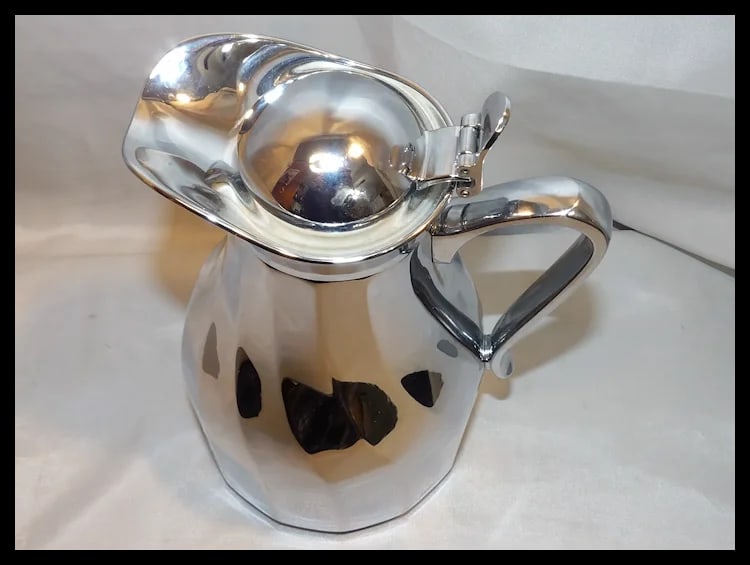 Vintage MCM Alfi West Germany Chrome Coffee Carafe - 7