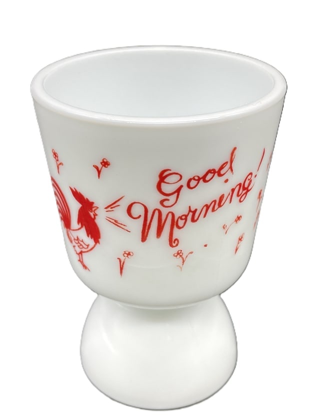 Vintage Rooster Good Morning Egg Cup - 2