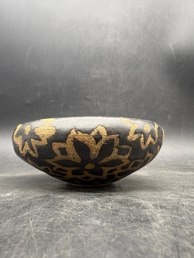 Studio Art Pottery Bowl Artist Signed A.R. - 8