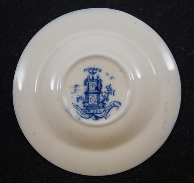Child's Blue China Bowl 4 3/8" #19 - 3