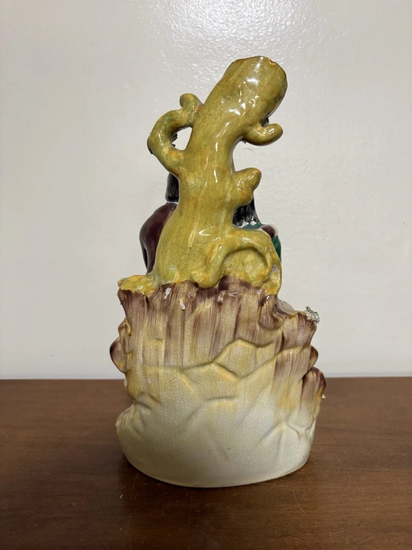 Staffordshire Man & Woman Figural Spill Vase - 3