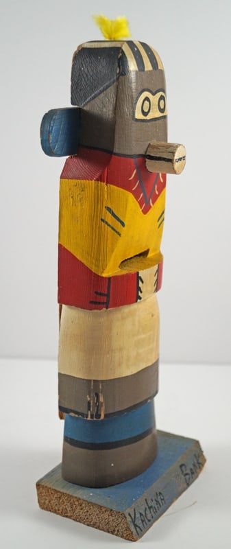 Totem Pole Doll Wooden Antique Still Bank - 3