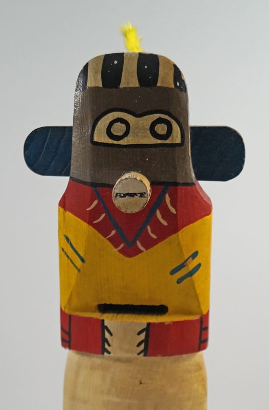 Totem Pole Doll Wooden Antique Still Bank - 5