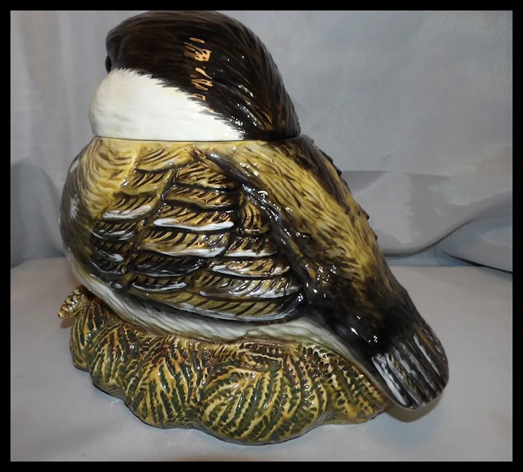 Fat Chickadee Cookie Jar Big Sky Carvers - 7