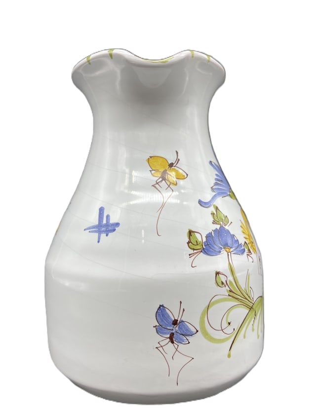 Moustiers French Faience Oiseau Bird Milk Pitcher - 3