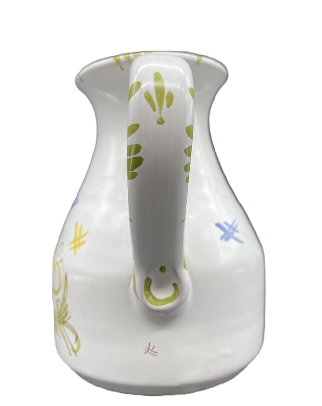 Moustiers French Faience Oiseau Bird Milk Pitcher - 5
