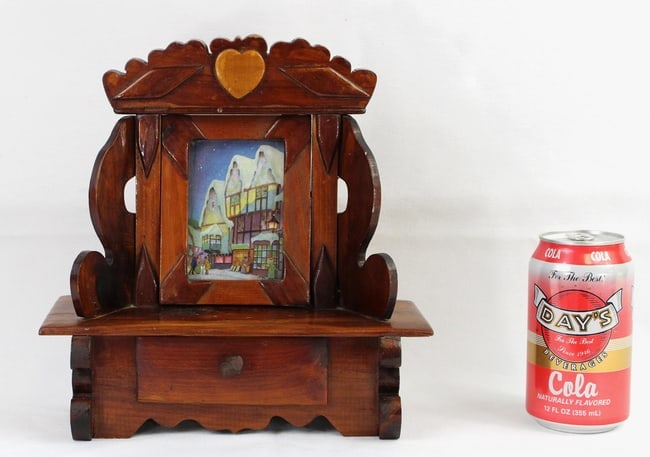 A miniature dresser decorated with a heart and diamonds. - 6