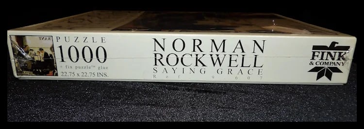 1998 Fink and Co. Norman Rockwell Saying Grace Puzzle Pub by Curtis Pub. Co. NOS - 6