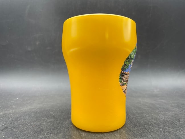 NOS Fire-King Anchor Hocking Capitol Washington DC YELLOW Coffee Soda Mug - 8