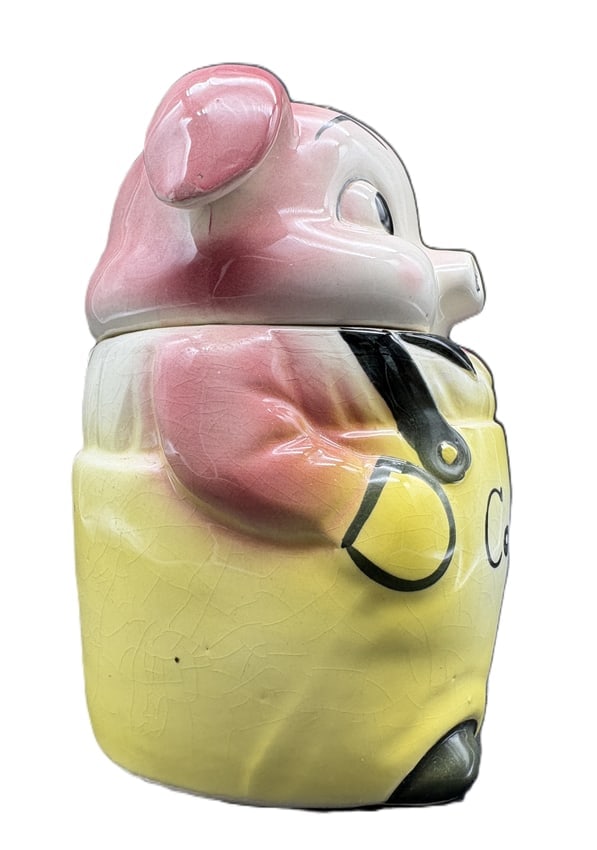 Vintage Anthropomorphic Pig Cookie Jar Japan - 5