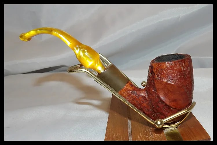 Ben Wade Danish Pride Partially Sandblasted Freehand Tobacco Pipe - 2