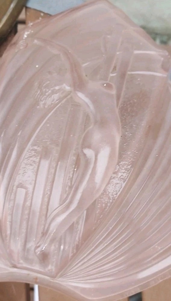 Antique Slip Shade pink women art deco style 1950 - 2