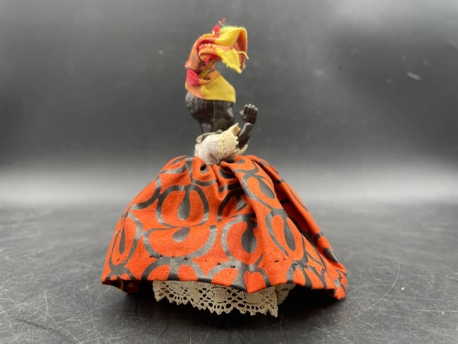 Black Lady in Red Dress Doll - 5