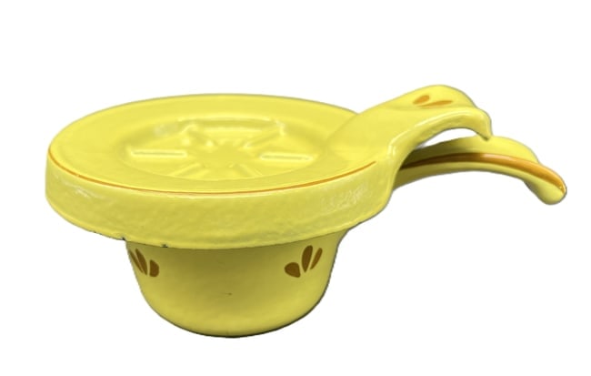 Vintage Enamel over Cast Iron Warmer & Trivet Holland - 4