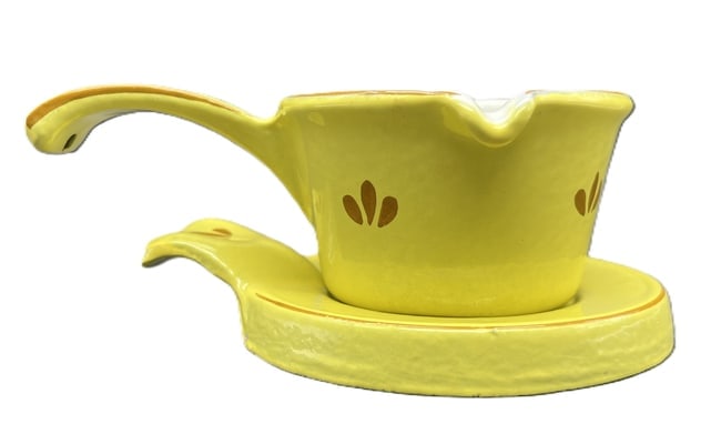 Vintage Enamel over Cast Iron Warmer & Trivet Holland - 6
