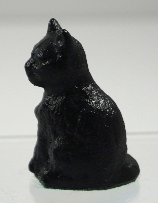 Antique Sitting Kitten Cat Cast Iron Paperweight - 2