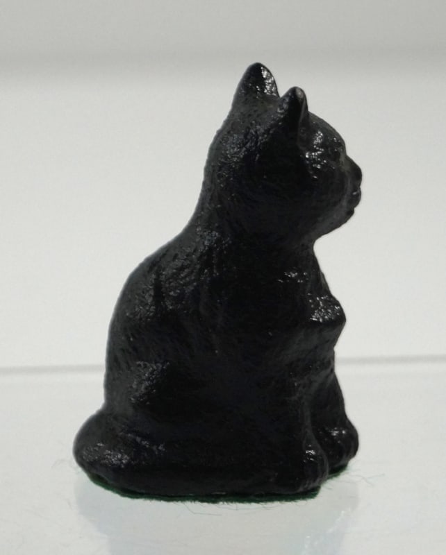 Antique Sitting Kitten Cat Cast Iron Paperweight - 4