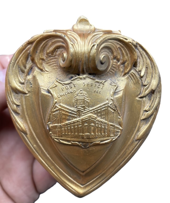 Antique Chicago Post Office Jewelry Casket - 3
