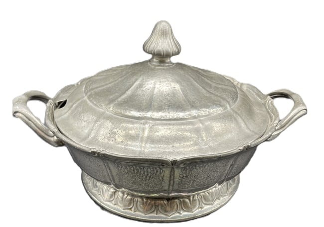 Antique circa 1900 Art Nouveau KAYSERZINN Pewter Tureen (1 of 8)