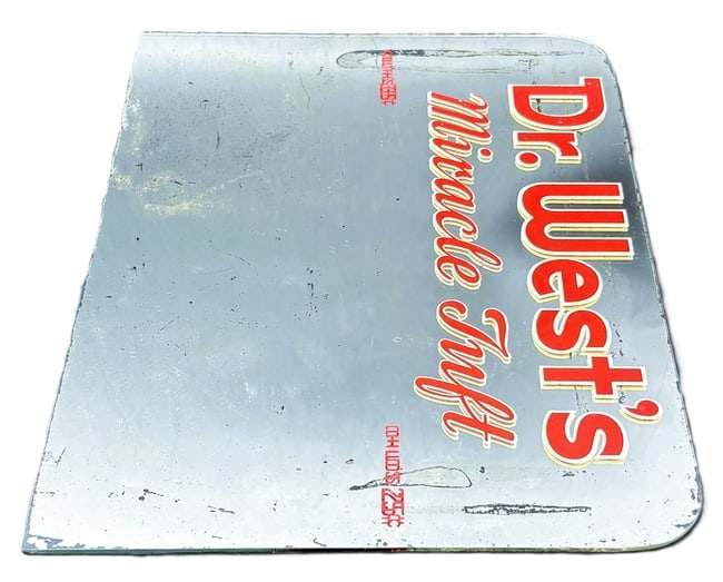 1930's Dr. West's Toothbrush DENTAL ADVERTISING Mirror - 3