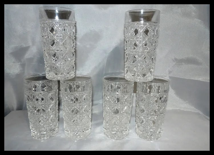 American Cut Lead Crystal AMC13 Criss Cross Cane - 2