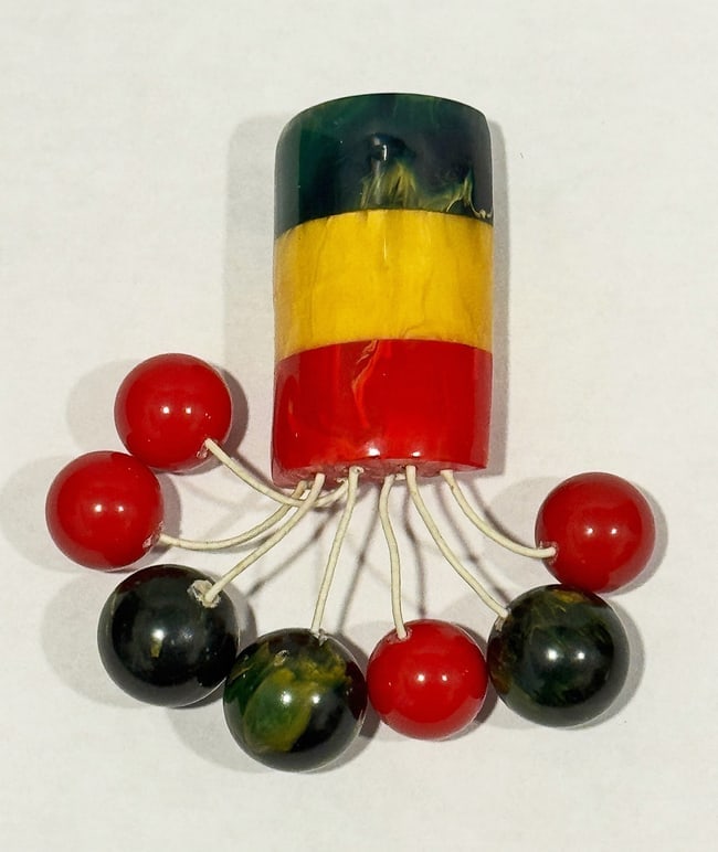 Bakelite Firecracker Brooch - 2