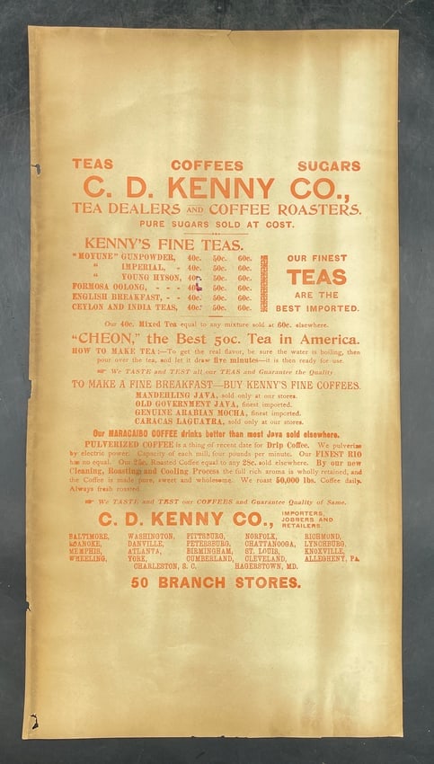c1890's Chromolithograph M.F. Tobin CD Kenny Advertising Queen of Flowers - 2