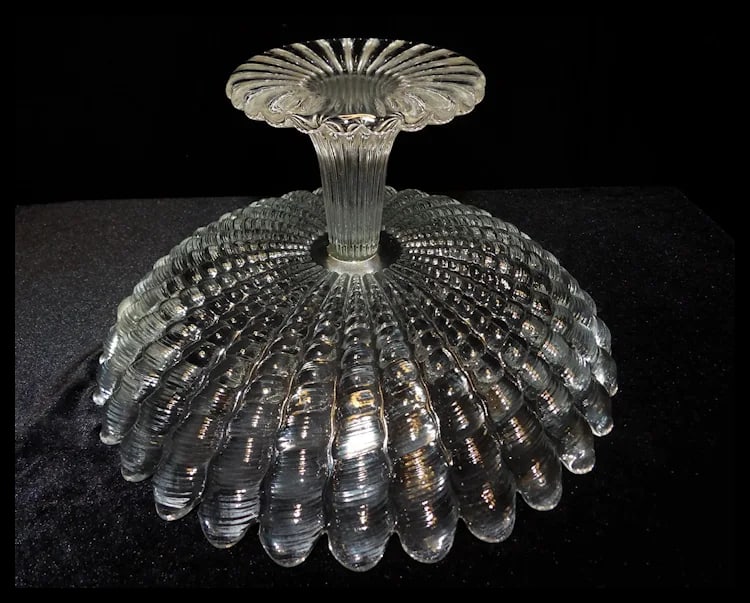 Vintage Mikasa Crystal Atlantis Pattern Center Piece - 4