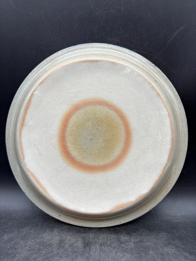 1988 Eldreth Stoneware Pottery Christmas Pie Plate - 3