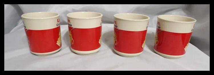 Set of 4 Vintage Lipton Cup a Soup Coffee Mugs In Original -Korea - 5