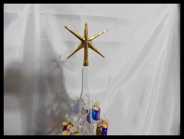 Soffieria Parise Vetro Hand Blown 27" Christmas Tree with 26 Ornaments - 6