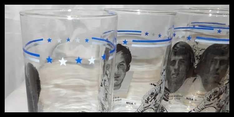 Vintage Dallas Cowboys Burger King Dr Pepper 1978 Super Bowl Players Collectible Libbey Glasses - 7