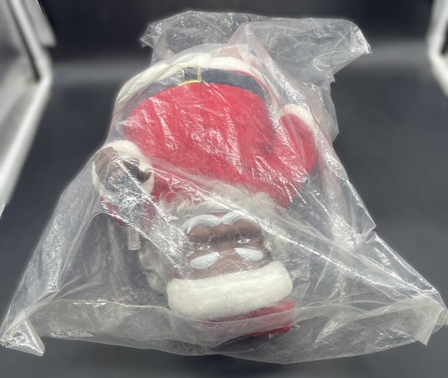 New Old Stock Rare 1991 Black African American Coca Cola Santa Claus Doll - 4