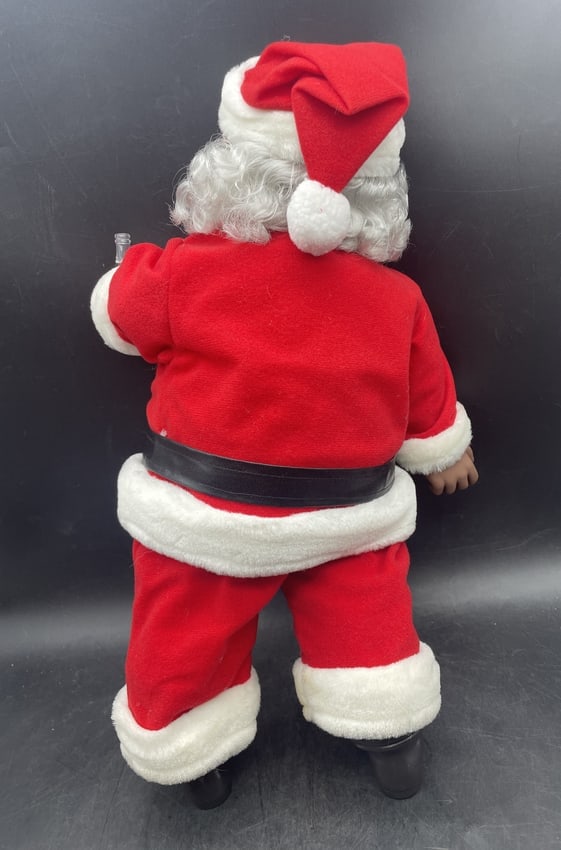 New Old Stock Rare 1991 Black African American Coca Cola Santa Claus Doll - 7