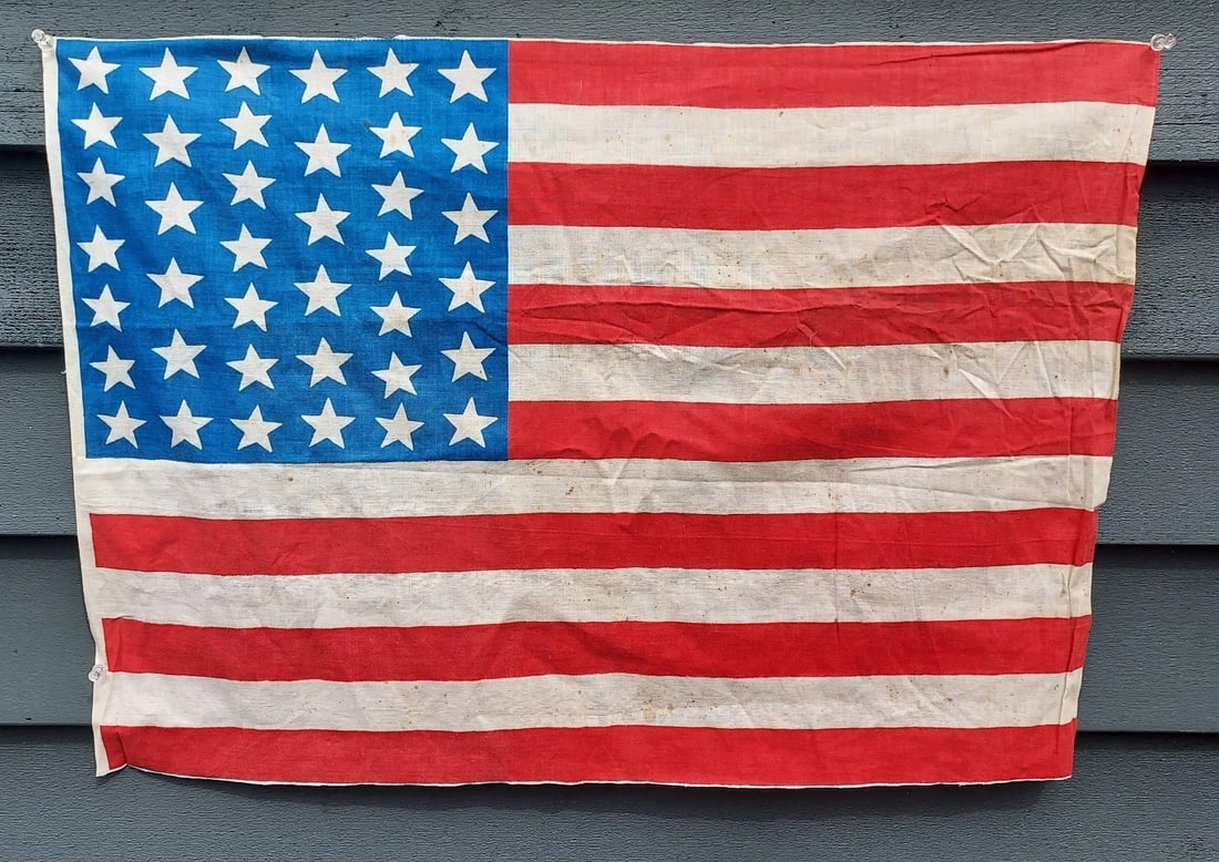 American Flag 39 Star 1889 North Dakota perfect size for framing #1 (1 of 4)