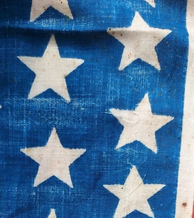 American Flag 39 Star 1889 North Dakota perfect size for framing #1 - 4