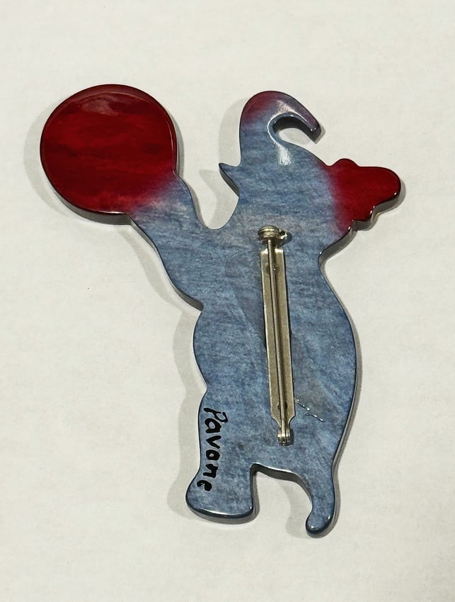 Marie Christina Pavone Elephant Signed Brooch - 2