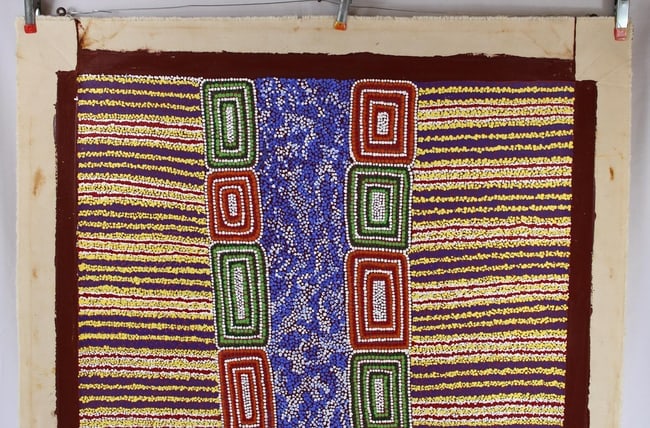 Australian Aboriginal painting by Cecily Wintiragu Yates. - 2